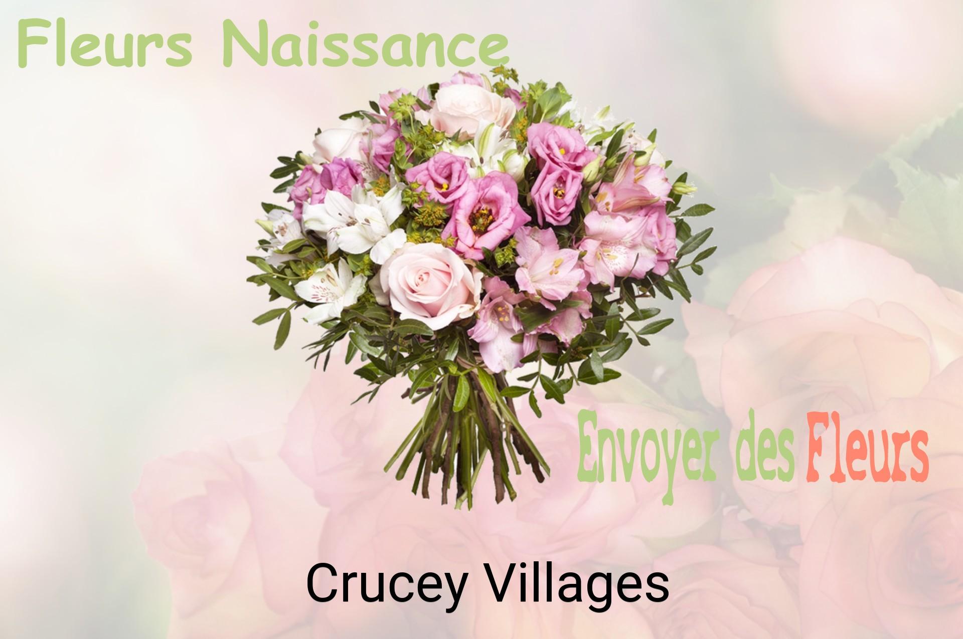 Bouquet de fleurs de naissance livré à Crucey-Villages