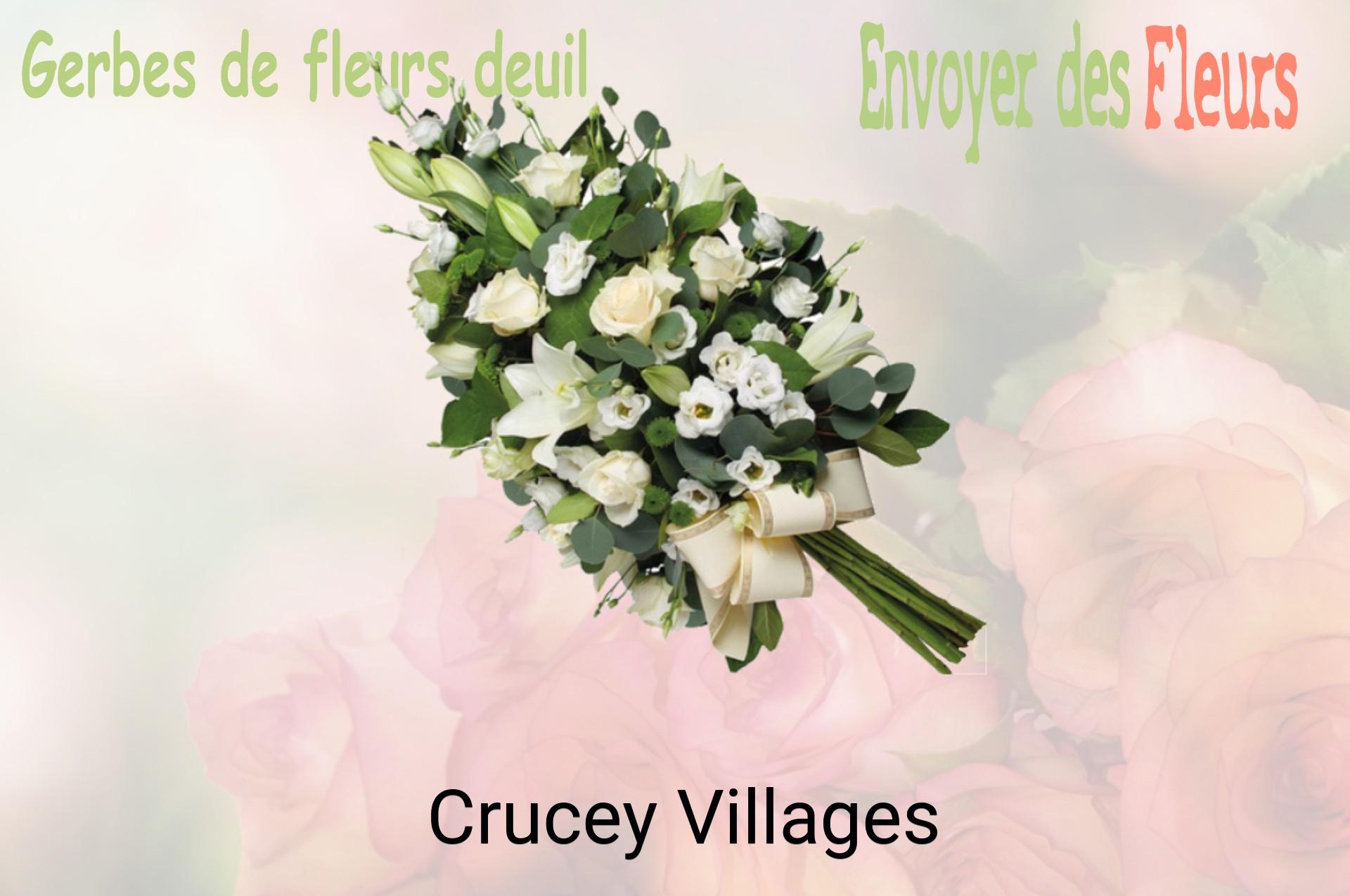 Gerbe de fleurs de deuil livrée à Crucey-Villages